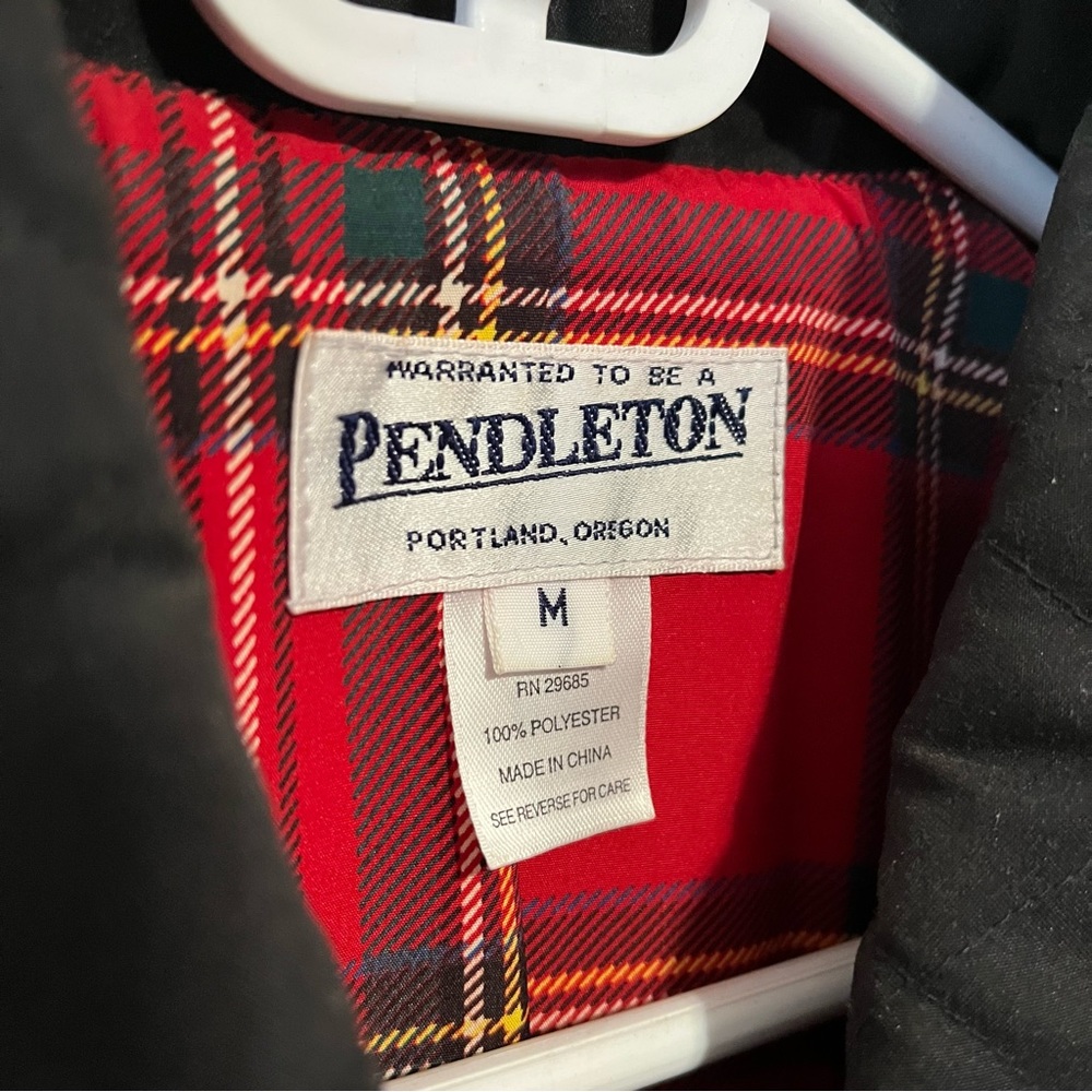 Pendleton Plaid Quilted Coat Medium - image 2